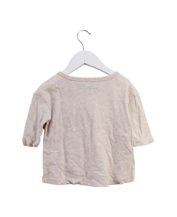 A Beige Short Sleeve T Shirts from Crewcuts in size 3T for girl. (Back View)