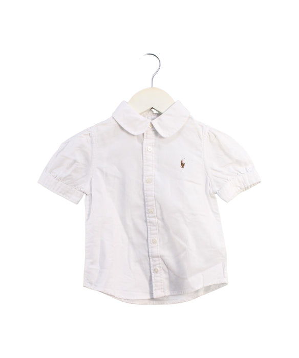 A White Shirts from Ralph Lauren in size 3T for girl. (Front View)