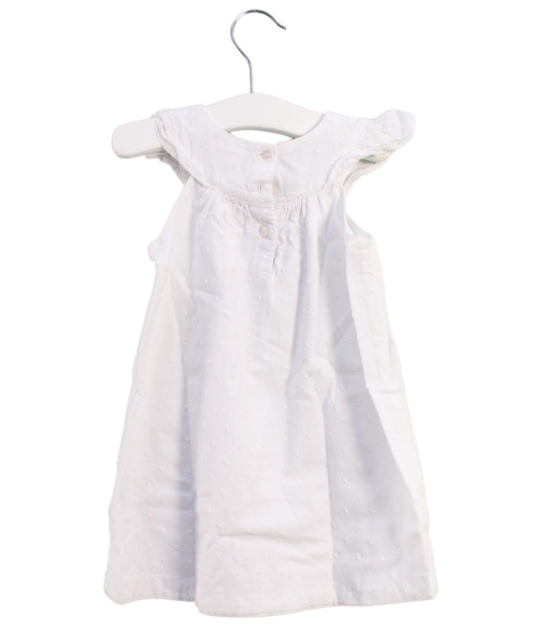 A White Sleeveless Dresses from The Little White Company in size 12-18M for girl. (Back View)