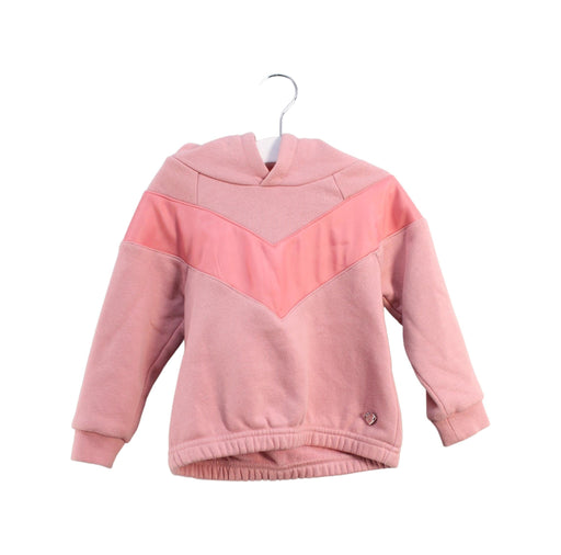 A Pink Hooded Sweatshirts from Chickeeduck in size 18-24M for girl. (Front View)