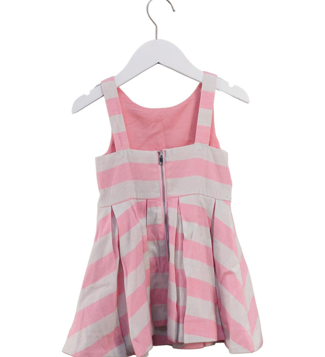 A Grey Sleeveless Dresses from Seed in size 2T for girl. (Back View)