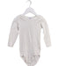 A White Long Sleeve Bodysuits from Petit Bateau in size 3T for girl. (Front View)