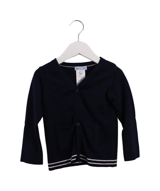 A Navy Cardigans from Jacadi in size 18-24M for girl. (Front View)