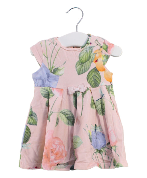 A Pink Sleeveless Dresses from Baker by Ted Baker in size 3-6M for girl. (Front View)