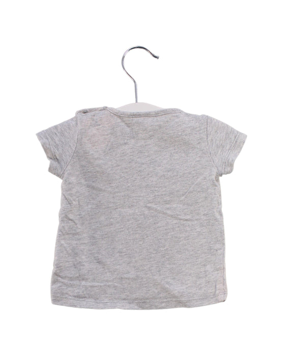 A Grey Short Sleeve T Shirts from Seed in size 0-3M for girl. (Back View)