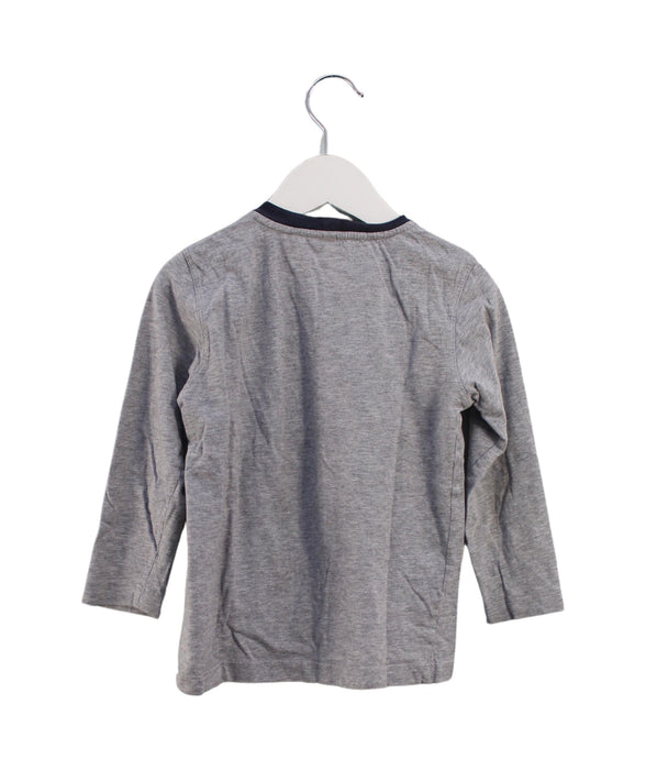 A Grey Long Sleeve Tops from Armani in size 4T for boy. (Back View)