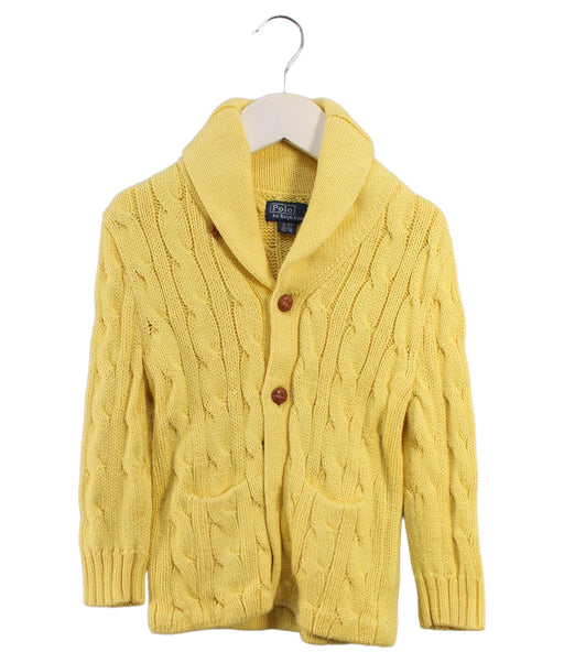A Yellow Lightweight Jackets from Polo Ralph Lauren in size 3T for boy. (Front View)