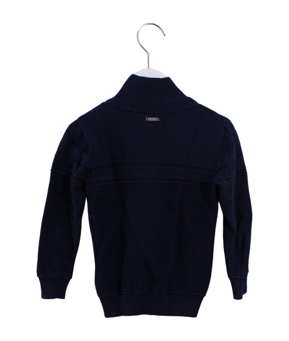 A Navy Cardigans from Ferrari in size 4T for boy. (Back View)