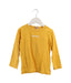 A Yellow Long Sleeve Tops from Miki House in size 4T for boy. (Front View)
