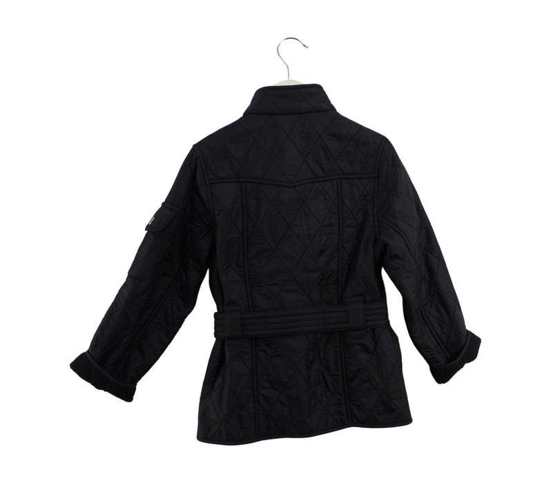 A Black Puffer/Quilted Jackets from Barbour in size 4T for boy. (Back View)