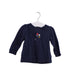 A Navy Long Sleeve Tops from Bout'Chou in size 3-6M for girl. (Front View)