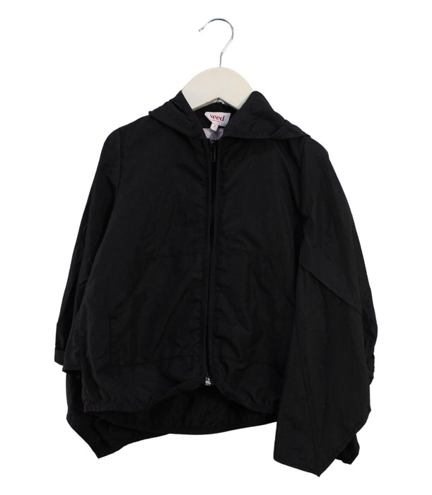 A Black Lightweight Jackets from Seed in size 3T for boy. (Front View)