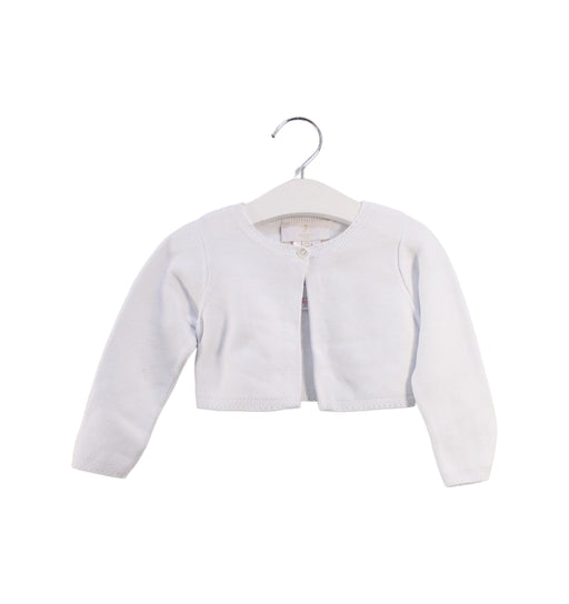 A White Cardigans from Jacadi in size 18-24M for girl. (Front View)