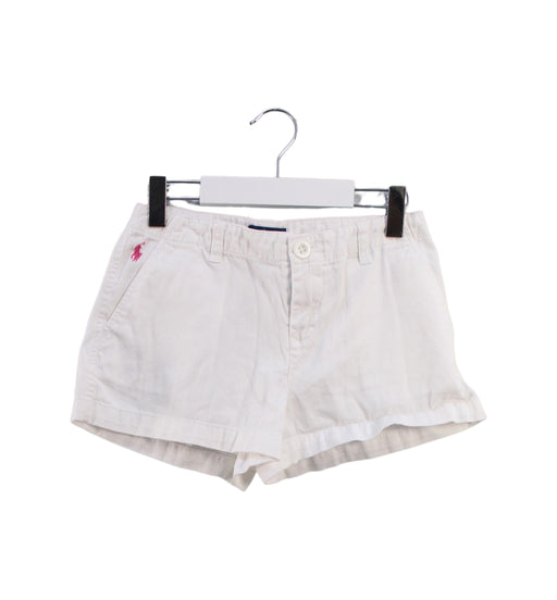 A White Shorts from Polo Ralph Lauren in size 8Y for girl. (Front View)