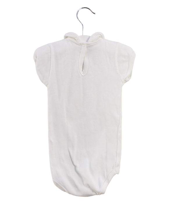 A White Short Sleeve Bodysuits from Petit Bateau in size 18-24M for girl. (Back View)
