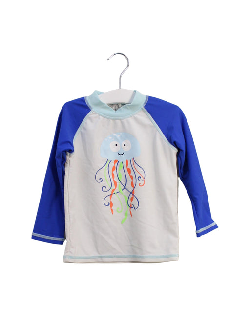 A White Rash Guards from Sprout in size 6-12M for boy. (Front View)