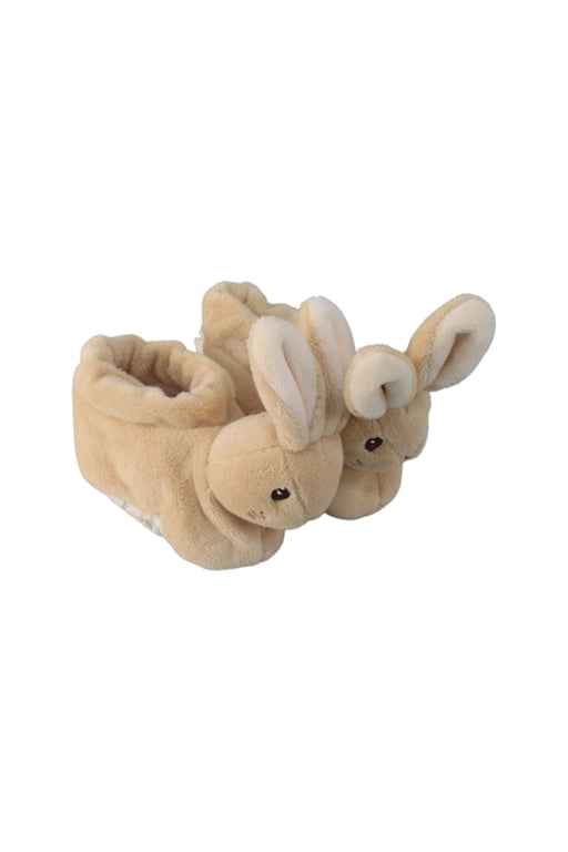 A Beige Slippers from Peter Rabbit in size 3-6M for girl. (Front View)