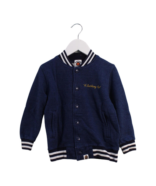 A Navy Lightweight Jackets from BAPE KIDS in size 4T for boy. (Front View)