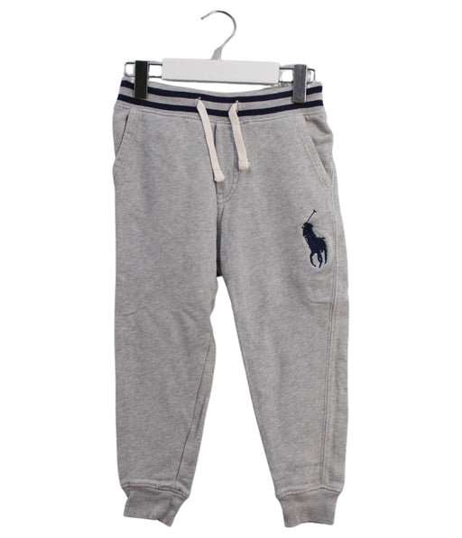 A Grey Sweatpants from Polo Ralph Lauren in size 4T for boy. (Front View)