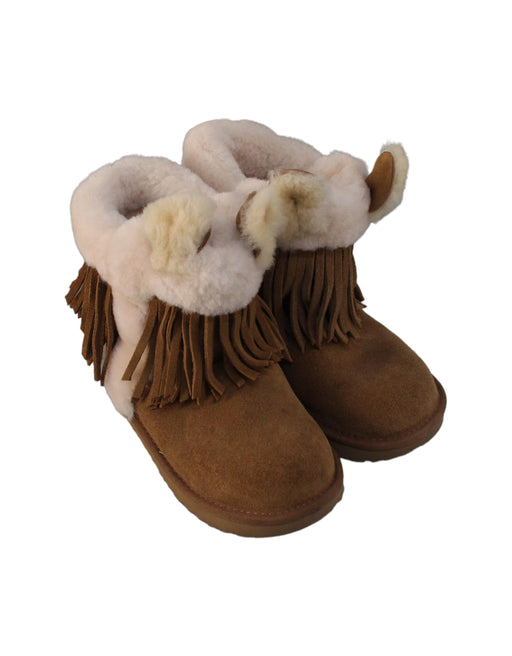 A Brown Winter Boots from UGG in size 6T for neutral. (Front View)