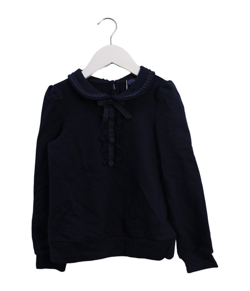 A Navy Sweatshirts from Nicholas & Bears in size 8Y for girl. (Front View)