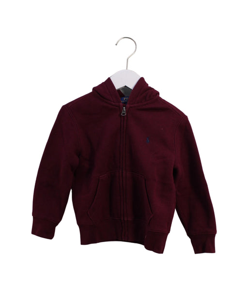A Burgundy Lightweight Jackets from Polo Ralph Lauren in size 3T for boy. (Front View)