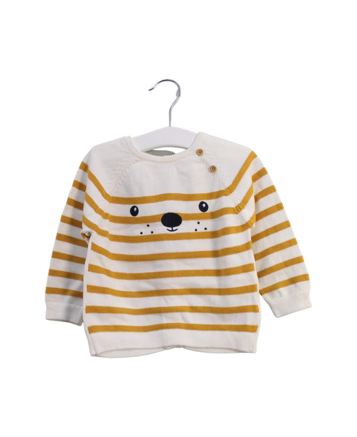 A Yellow Knit Sweaters from Vertbaudet in size 12-18M for boy. (Front View)