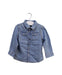 A Blue Shirts from 3Pommes in size 6-12M for boy. (Front View)