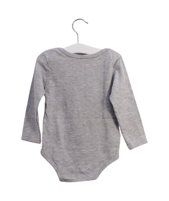 A Grey Long Sleeve Bodysuits from Vertbaudet in size 18-24M for boy. (Back View)