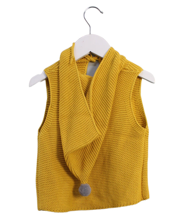 A Yellow Outerwear Vests from Naomi Wear in size 2T for girl. (Back View)