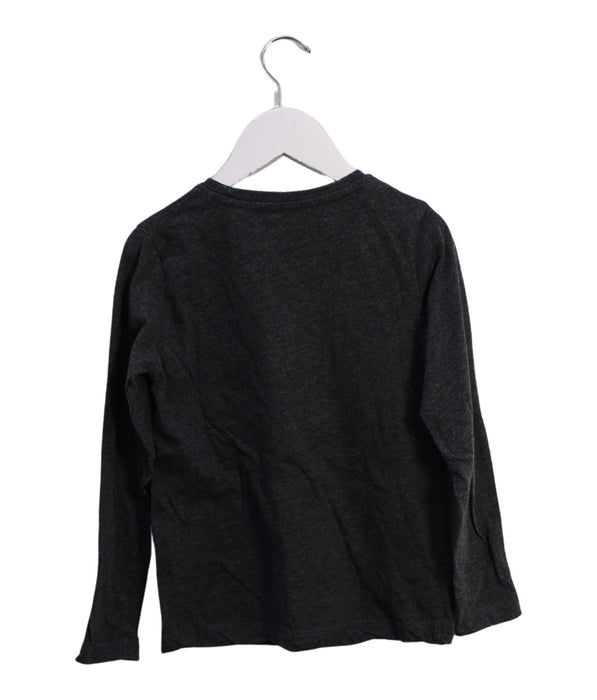 A Black Long Sleeve Tops from DPAM in size 5T for boy. (Back View)