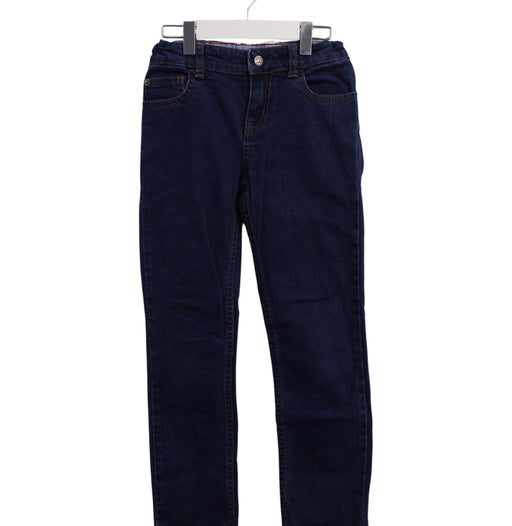 A Blue Jeans from Petit Bateau in size 8Y for boy. (Front View)
