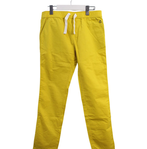 A Yellow Casual Pants from Petit Bateau in size 8Y for boy. (Front View)
