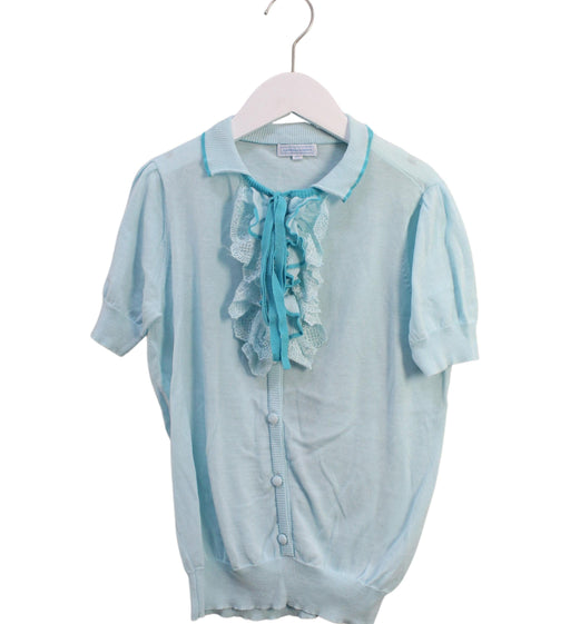 A Blue Short Sleeve Tops from Nicholas & Bears in size 14Y for girl. (Front View)