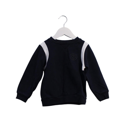 A Navy Crewneck Sweatshirts from Jacadi in size 3T for boy. (Front View)