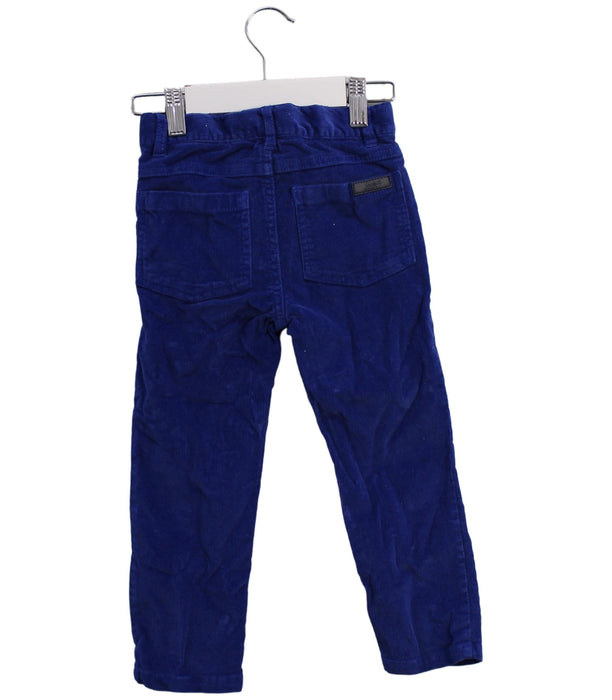 A Blue Casual Pants from Jacadi in size 3T for boy. (Back View)