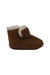 A Brown Winter Boots from Miki House in size 18-24M for girl. (Back View)