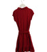 A Red Short Sleeve Dresses from Burberry in size 8Y for girl. (Back View)