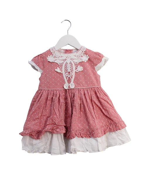 A Pink Short Sleeve Dresses from Miranda in size 18-24M for girl. (Front View)
