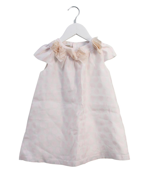 A White Short Sleeve Dresses from La Stupenderia in size 12-18M for girl. (Front View)