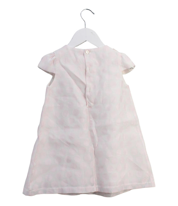 A White Short Sleeve Dresses from La Stupenderia in size 12-18M for girl. (Back View)