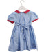 A Blue Short Sleeve Dresses from Powell Craft in size 12-18M for girl. (Back View)
