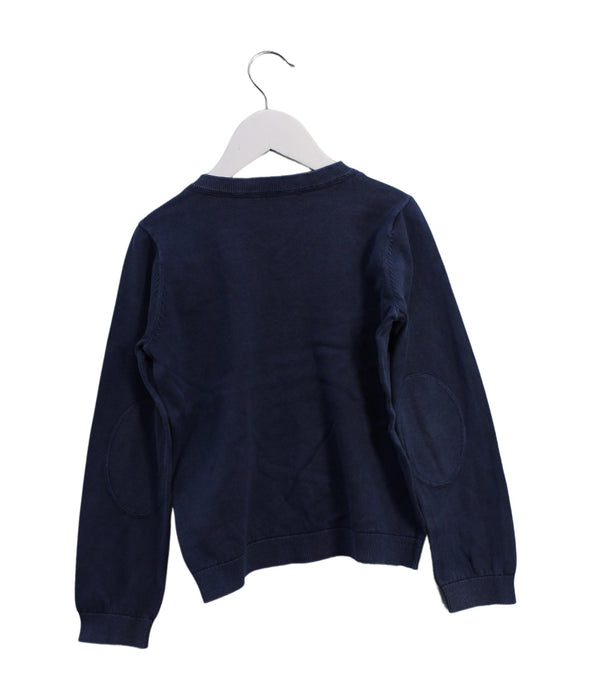 A Blue Crewneck Sweatshirts from Bonpoint in size 6T for boy. (Back View)