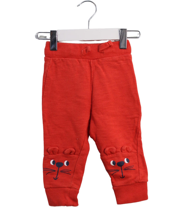 A Red Sweatpants from Seed in size 6-12M for boy. (Front View)