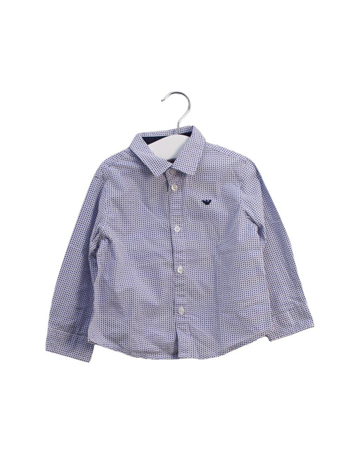 A Blue Shirts from Armani in size 6-12M for boy. (Front View)