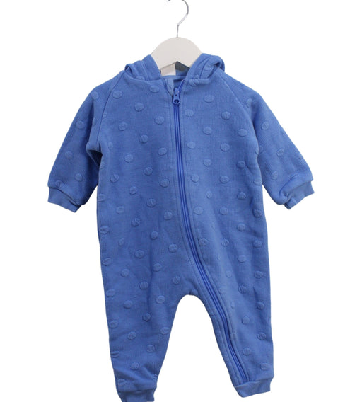 A Blue Long Sleeve Jumpsuits from Seed in size 6-12M for boy. (Front View)