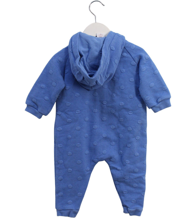 A Blue Long Sleeve Jumpsuits from Seed in size 6-12M for boy. (Back View)