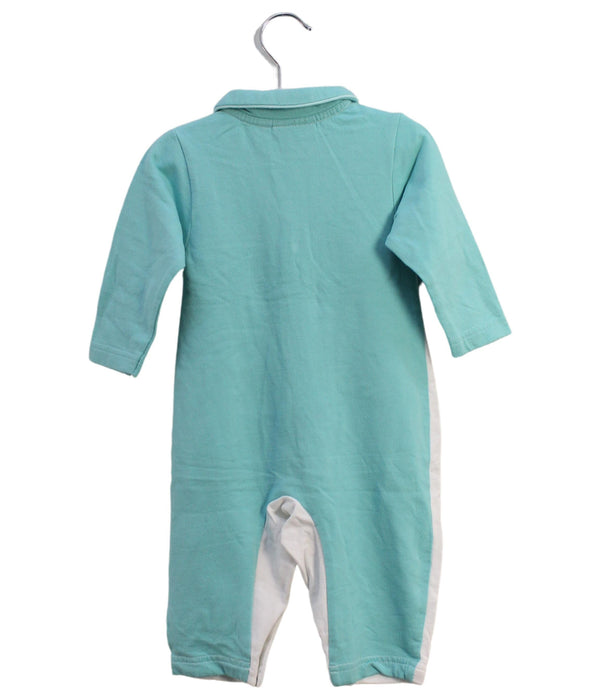 A White Long Sleeve Jumpsuits from Chickeeduck in size 6-12M for boy. (Back View)