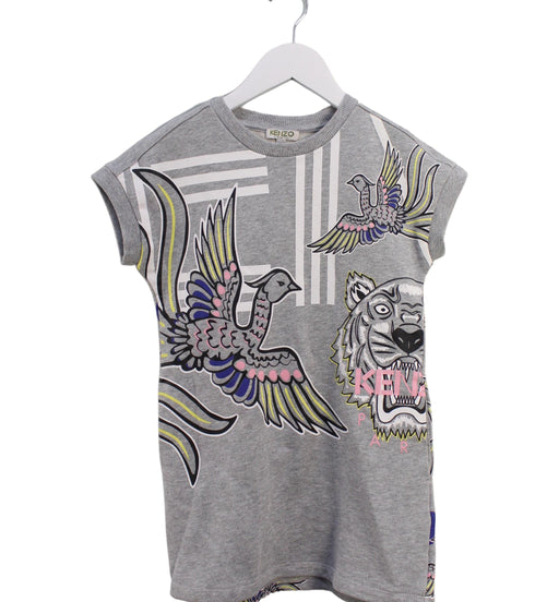 A Grey Short Sleeve Dresses from Kenzo in size 6T for girl. (Front View)