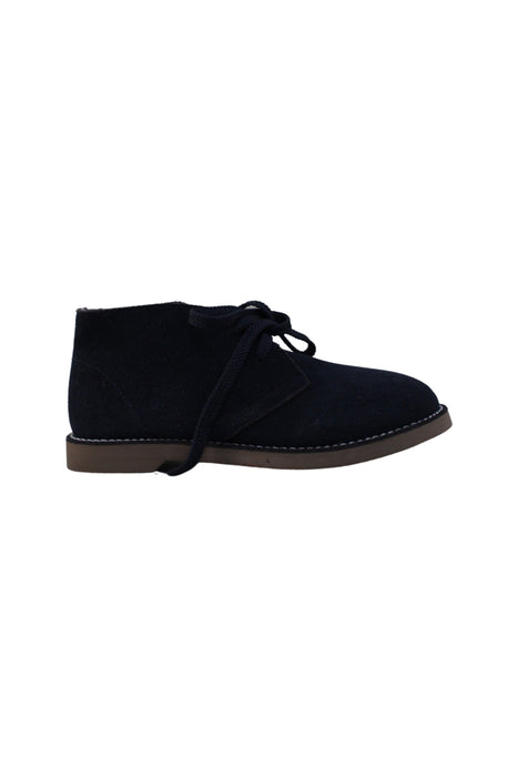 A Navy Casual Boots from Crewcuts in size 7Y for boy. (Back View)